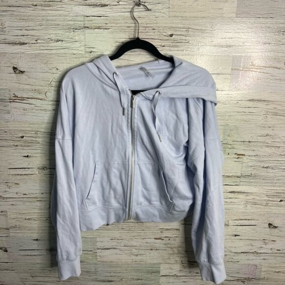 Calvin Klein Performance Blue Hoodie Sweatshirt crop size xl - Picture 1 of 7